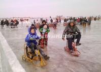 Ice Cycling at Harbin Songhua River Ice and Snow Happy Valley 