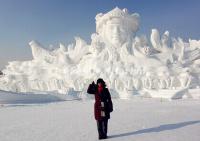 The Giant Snow Sculpture on Harbin Sun Island 