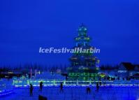 Night Scene of Harbin Ice and Snow World 2014