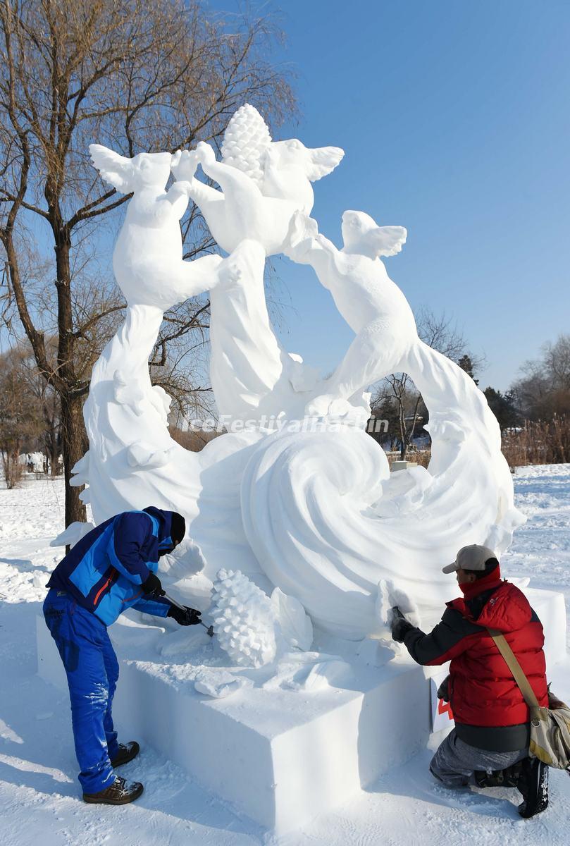 2020 Harbin Snow Sculpture Competitions 