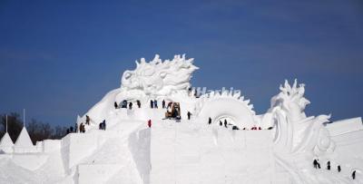 2021 Snow Sculpture Art Expo - Holy Dragon of China 