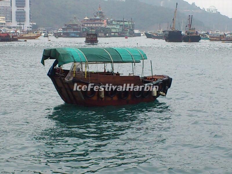 Small Sampan in Aberdeen Floating Village