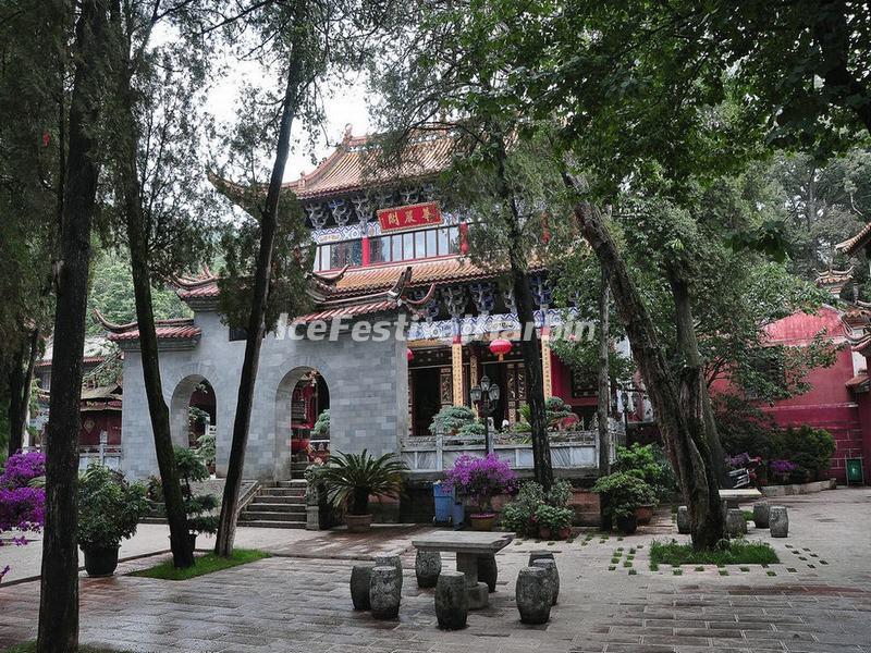 Bamboo Temple Scenery 