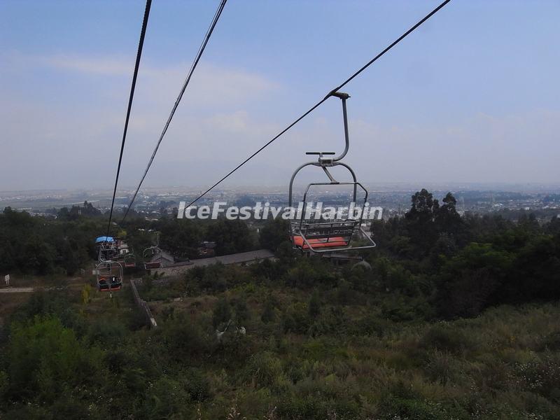 The Cable Cars in Dali Cangshan Mountain