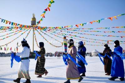 Chagan Lake Mongolian Winter Fishing