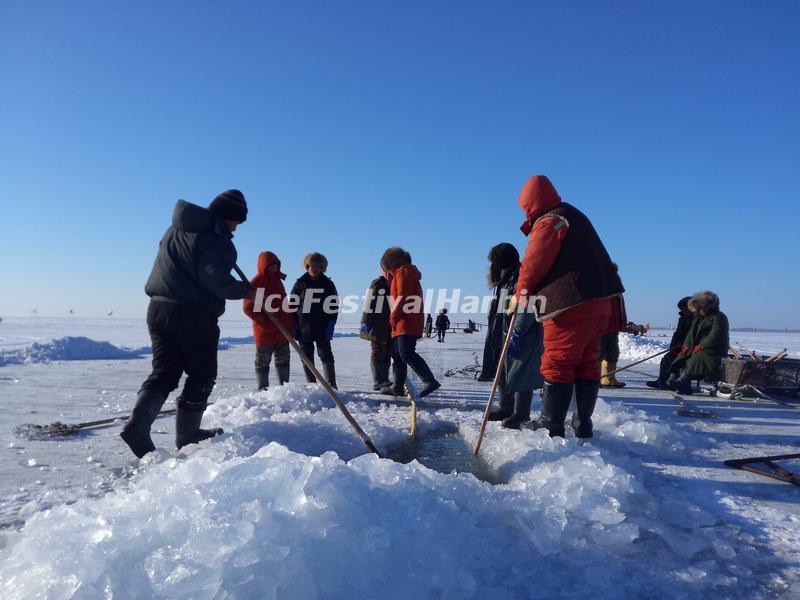 Winter Fishing Chagan Lake 