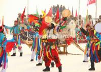 Winter Fishing Ceremony in Chagan Lake Jilin China