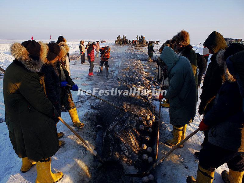 Chagan Lake Winter Fishing