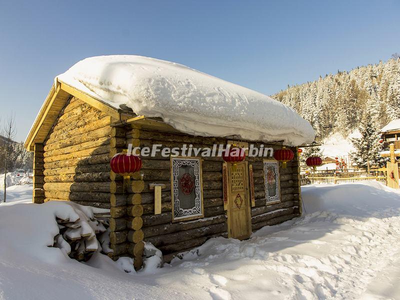 House in China's Snow Town