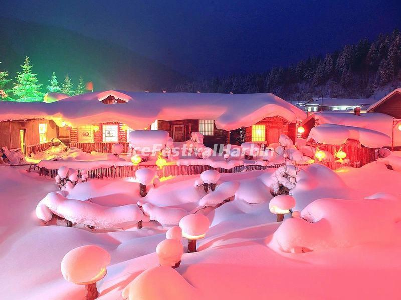 China's Snow Town Landscape 