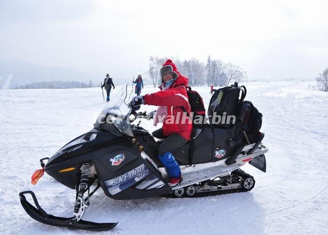 Snowmobiling in China's Snow Town