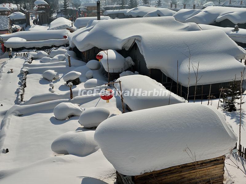The Lumberjacks's Hourse in China's Snow Town