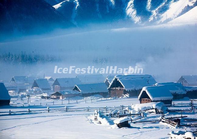 Amazing Snowscape in China's Snow Town 