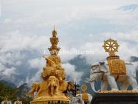 Massive Statue of Samantabhadra at the Summit of Mount Emei