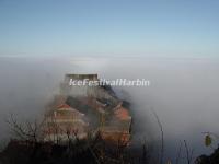 Elephant Bathing Pool Monastery in the Mist