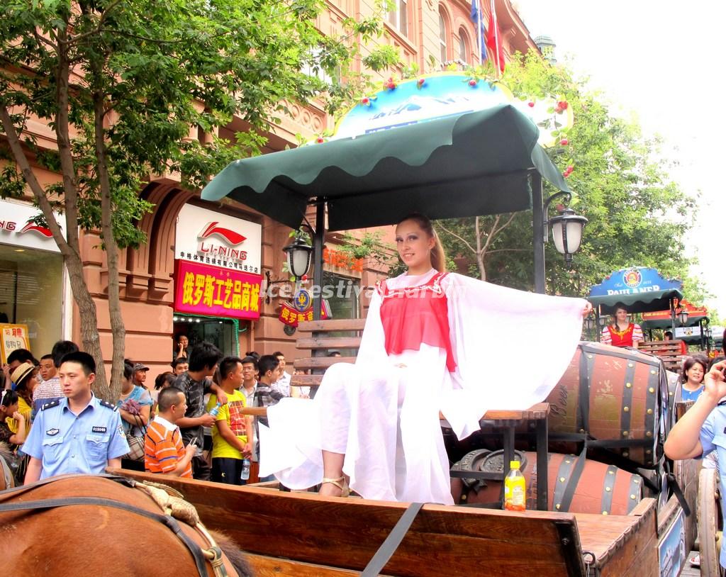 The Beauty in Harbin Beer Festival