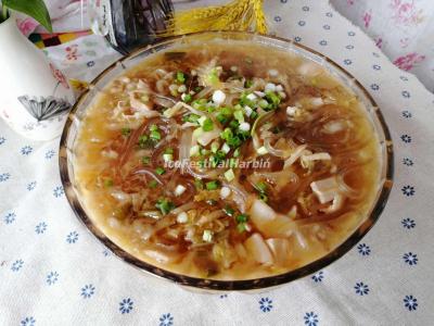 Fried Pork with Pickled Cabbage and Vermicelli