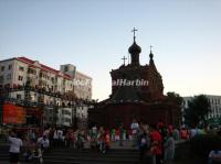 The St. Alekseyev Church in Harbin Gogol Street