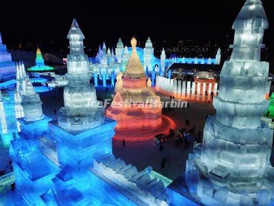 An aerial photo of Ice and Snow World