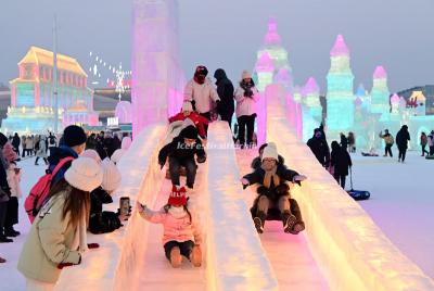 2023 Harbin Ice and Snow World Ice Slides