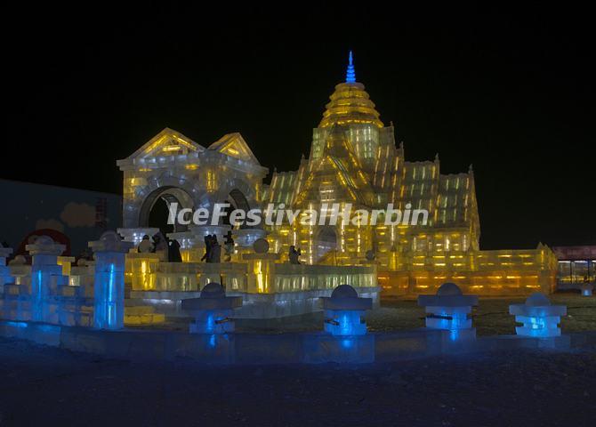 Harbin Ice and Snow World Night Scene