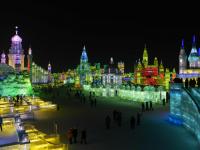 Harbin Ice Festival at Night