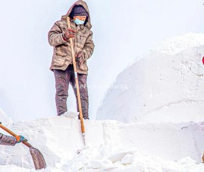 Harbin snow sculptor