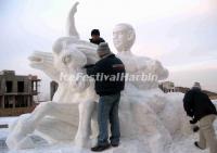 Making a Snow Sculpture