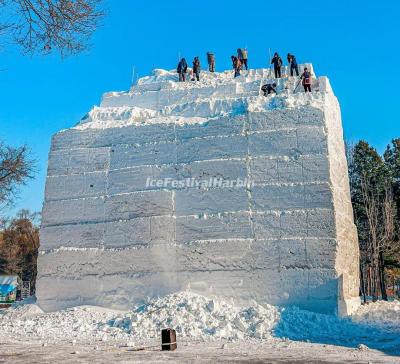 Snow Sculpture making