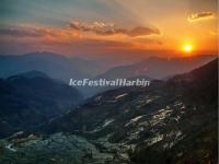 Sunset Over the Laohuzui Rice Terraces in Yuanyang 