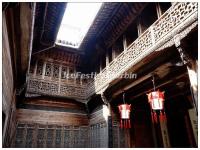 A Woodcutting House Inside in Huangshan Lucun Village