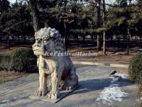 Ming Tomb Sacred Way Stone Carving-Sitting Lion