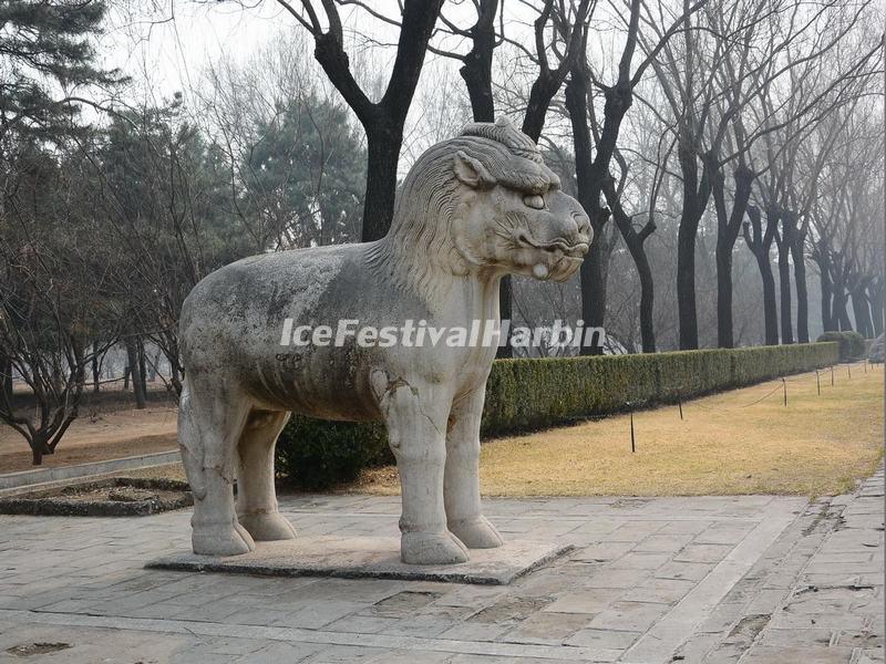 Ming Tombs Sacred Way Stone Carving-Standing Xiezhi