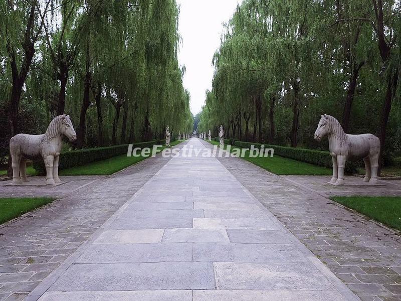 Ming Tombs Sacred Way Stone Carving-Horses