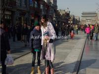Tourist Visit Beiing Qianmen Street
