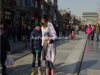 Tourist Visit Beiing Qianmen Street