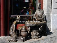 Brass Sculptures in Qianmen Street