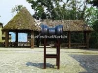 The Bronze Drum in Qingkou Folk Village Square