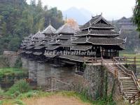The Wind and Rain Bridge at Sanjiang Dong Villages