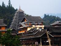 The Drum Towers at Sanjiang Dong Villages