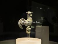 The Bronze Rooster in Sanxingdui Museum