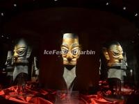 Sanxingdui Museum Gilding Bronze Masks