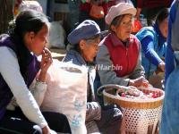 The Old Women in A Fair Day of Shaxi Ancient Town