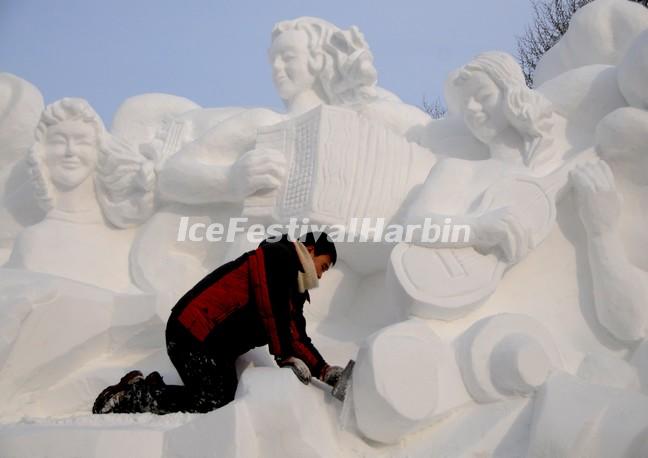 Sun Island Snow Sculptures