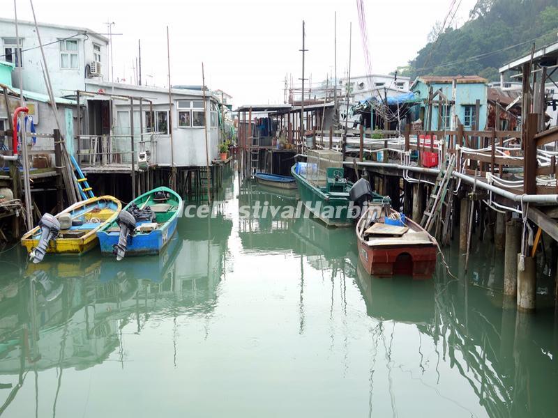 Boats at the Tai O Fishing Village