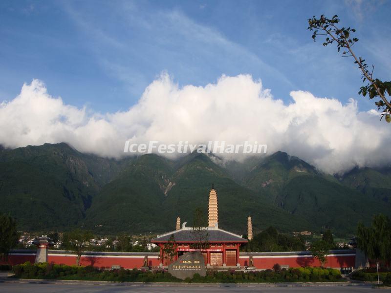 The Three Pagodas and Chongsheng Temple in Dali