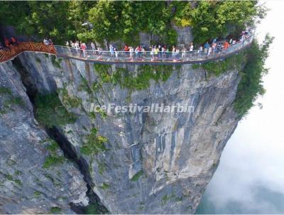 The Plank Road In Tianmen Mountain Zhangjiajie Tianmen Mountain National Forest Park China