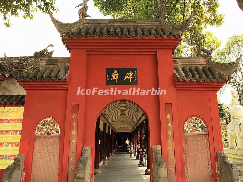 The Tablets Corridor at Wenshu Temple