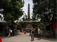 Tourists in Chengdu Wenshu Temple