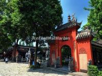 Entrance of the Tablets Corridor at Wenshu Temple